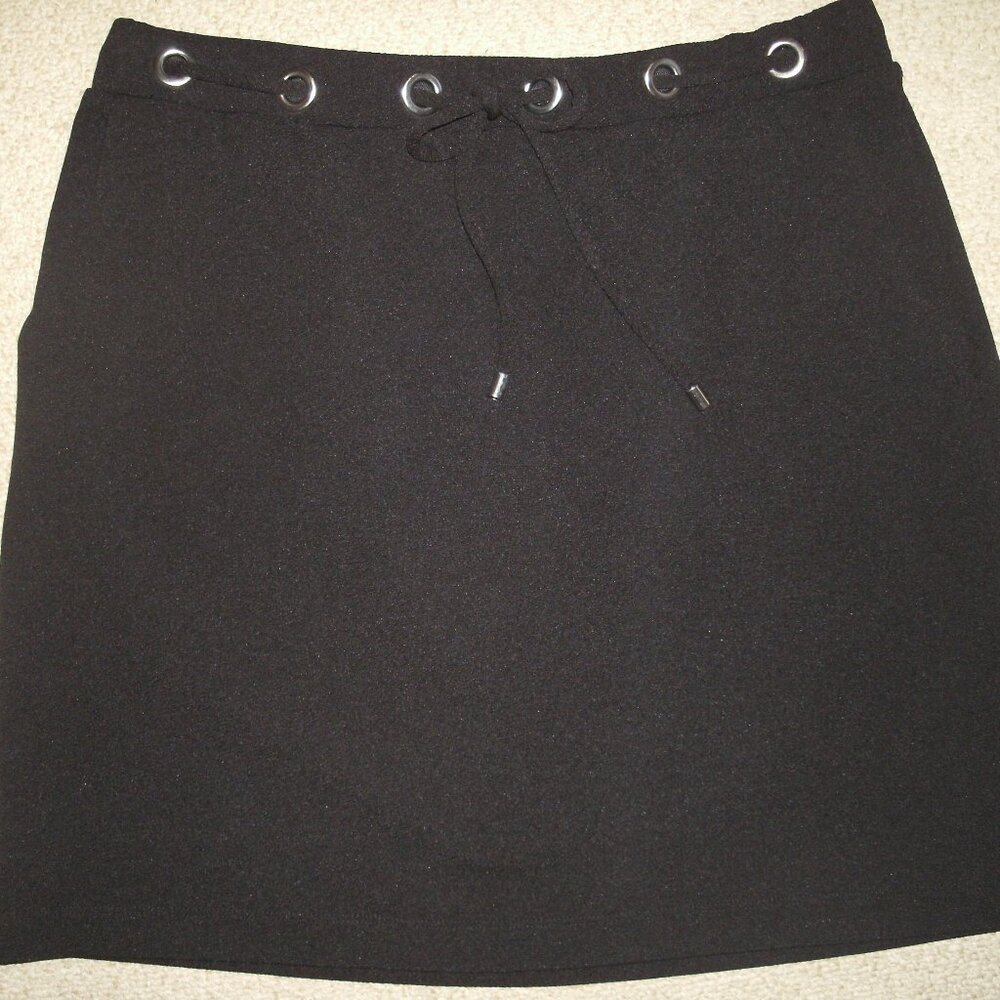 Apt. 9 Skirt Elastic Waist Black Size Medium